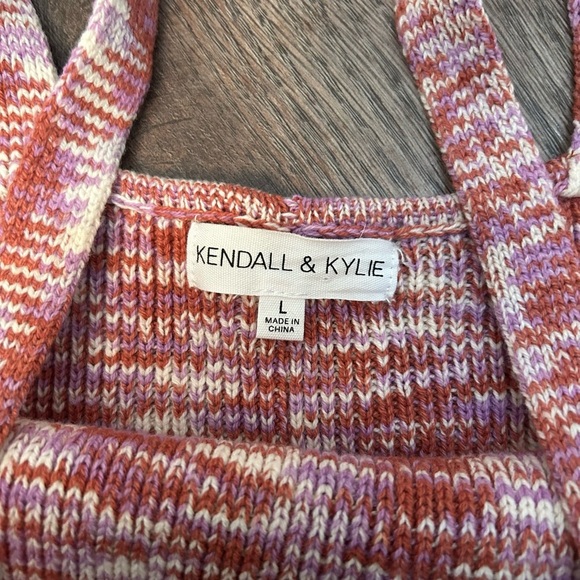 Kendall & Kylie Colorful Knit Tank Top size Large - Picture 4 of 5